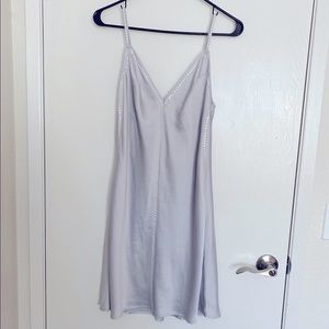 Victoria’s Secret Silver Embellished Satin Slip S